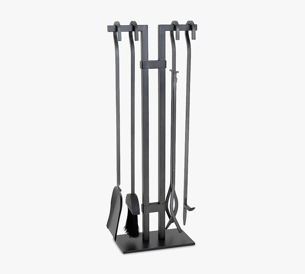 Sinclair Fireplace Tools, Set of 4 - Black