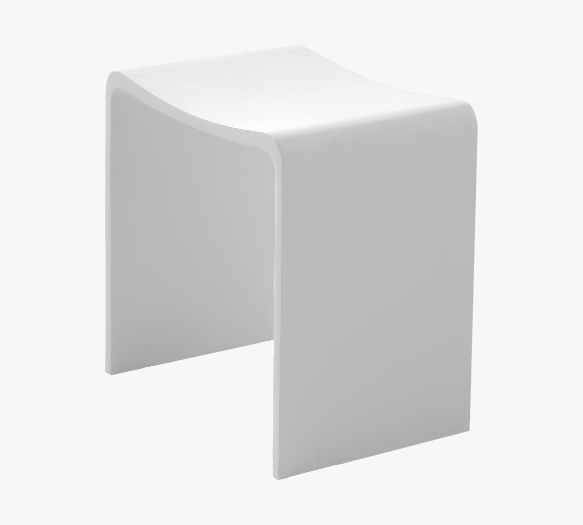 Elvan Acrylic Shower Stool by Pottery Barn
