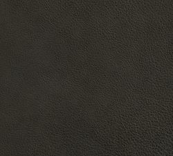 Open Box: Cameron Roll Arm Leather Swivel Armchair - Mason Pebble Graphite