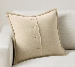 Pieced Suede Pillow Cover