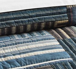 Audrey Striped Patchwork Quilt