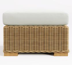 Huntington  Wicker Outdoor Ottoman (27")