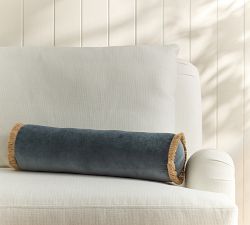 Everywhere Velvet With Fringe Bolster