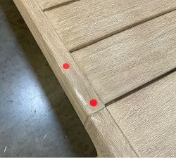 Open Box: Aptos Rectangular Outdoor Coffee Table (52") - Sandwash