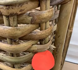 Open Box: Artisan Rustic Handcrafted Console Basket - Natural Matte