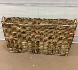 Open Box: Artisan Rustic Handcrafted Console Basket - Natural Matte