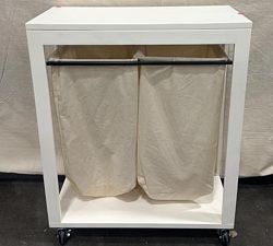 Open Box: Aubrey Laundry Cart - White