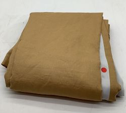 Open Box: Belgian Flax Linen Blackout Curtain (100"W x 96"L) - Harvest Gold