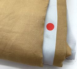 Open Box: Belgian Flax Linen Blackout Curtain (100"W x 96"L) - Harvest Gold