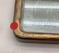 Open Box: Bodhi Rectangular Mirror (27"W x 35"H) - Vintage Brass