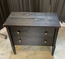 Open Box: Chris Loves Julia Modern Traditional Nightstand (28") - Onyx
