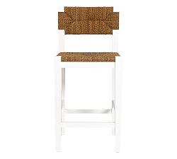 Open Box: Cottonwood Woven Counter Stool (25.5") - White