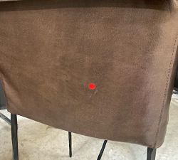 Open Box: Eugina Leather Counter Stool (27") - Antique Brown