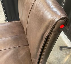 Open Box: Eugina Leather Counter Stool (27") - Antique Brown