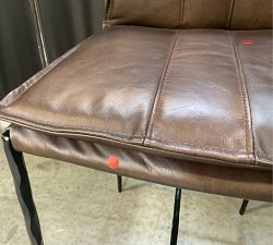 Open Box: Eugina Leather Counter Stool (27") - Antique Brown