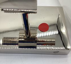 Open Box: Frances Alabaster Double Tube Sconce (22") - Polished Nickel
