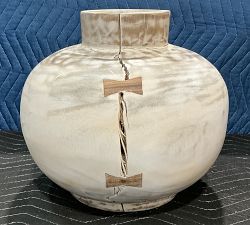 Open Box: Handcrafted Butterfly Joint Collection, Large (12.75"H) - Whitewash
