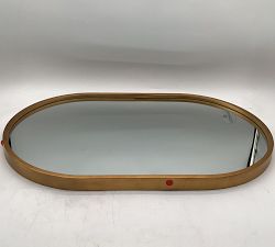Open Box: Lylian Oval Wall Mirror (20"W x 32"H) - Brass