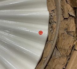 Open Box: St. Tropez Clamshell Steel Base (55 lbs) - White