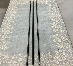 Open Box: Standard Curtain Rod &amp; Wall Bracket, 166"-240", 1.25" Diam - Antique Bronze