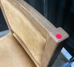 Open Box: Tatum Leather Counter Stool (26") - Keystone Sandstone, Seadrift