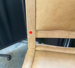 Open Box: Tatum Leather Counter Stool (26") - Keystone Sandstone, Seadrift