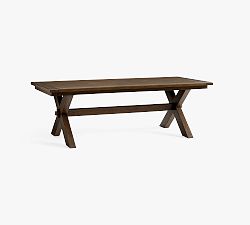 Open Box: Toscana Extendable Dining Table (74"-104"W, Seats 6-10) - Vintage Amber