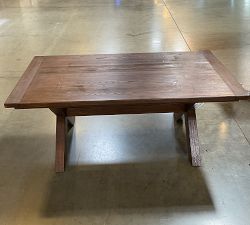 Open Box: Toscana Extendable Dining Table (74"-104"W, Seats 6-10) - Vintage Amber