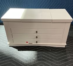 Open Box: Ultimate Jewelry Box - Antique White Wood