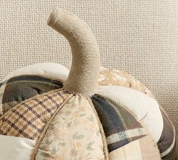 Patchwork Pumpkin Shaped Pillow