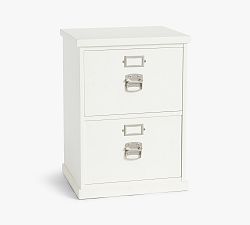 Open Box: Bedford 2-Drawer File Cabinet (20.5") - Antique White, Brushed Nickel