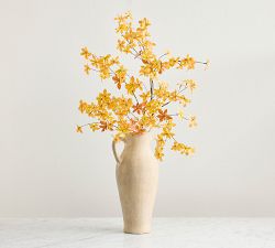 Faux Golden Yellow Gypsophila Branch