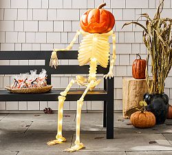 Lit Mr. Bones Scarecrow