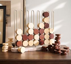Marble And Wood Four In A Row