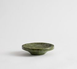 Green Glazed Ceramic Tray