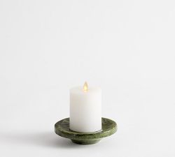 Green Glazed Ceramic Tray