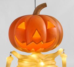 Lit Mr. Bones Scarecrow