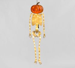Lit Mr. Bones Scarecrow
