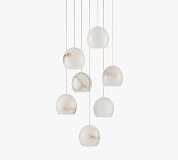 Leif 7-Light Alabaster Pendant (13")