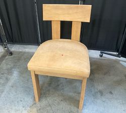 Open Box: Aldon Leather Dining Chair - Keystone Sandstone, Maize