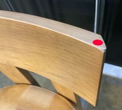 Open Box: Aldon Leather Dining Chair - Keystone Sandstone, Maize