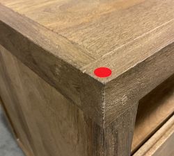 Open Box: Cayman Nightstand without Glass Top(27") - Heirloom Wheat