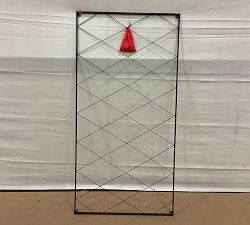 Open Box: Clarence Wall-Mounted Trellis Extension (46"W x 23"H) - Black