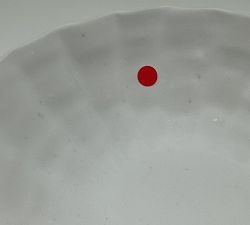 Open Box: Faceted Decorative Pedestal Bowl - Matte White