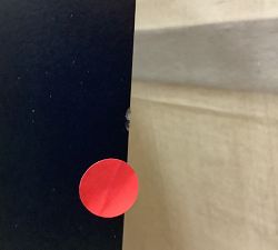Open Box: Foley Linen Pinboard, Large (48"W x 36"H) - Black