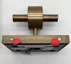 Open Box: Frances Alabaster Double Tube Sconce (22") - Tumbled Brass