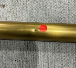 Open Box: Hidden Connection Room Darkening Curtain Rod (108"-144", 1.25" diam.) - Brass