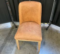 Open Box: Layton Leather Dining Chair - Keystone Nut, Seadrift