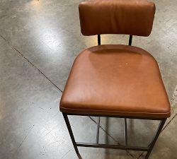 Open Box: Lowen Leather Counter Stool - Signature Maple, Bronze