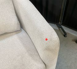 Open Box: Remmy Petite Armchair (32") - Heathered Chenille Pebble
